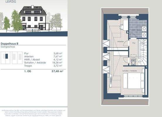 Doppelhaus B Dachgeschoss