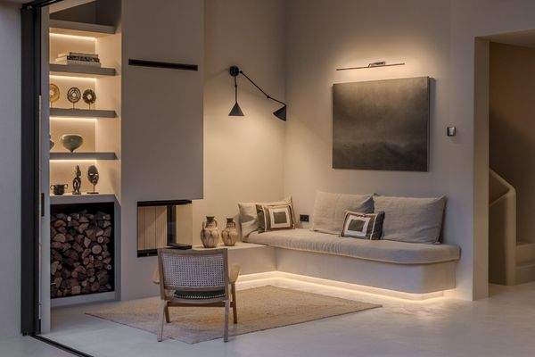 Wohnbereich mit Kamin