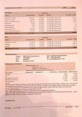 Abrechnung 2023 Seite 2