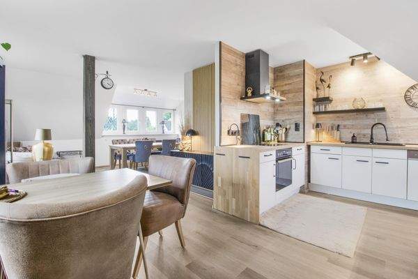 Küche im Dachgeschoss