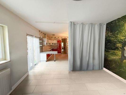 offener Wohn-, Küchen und Essbereich-Ansicht 2