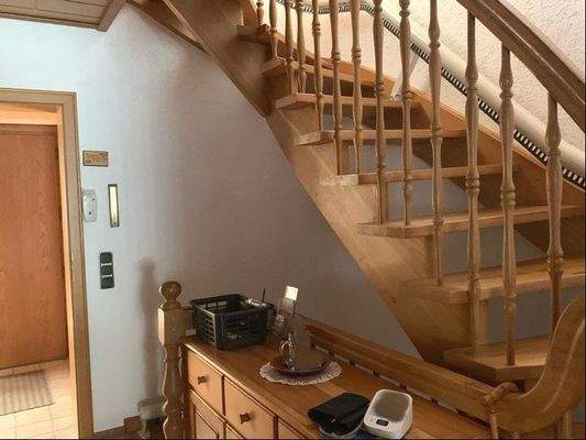 Treppe ins Dachgeschoss