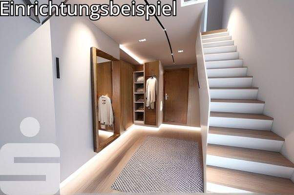 Einrichtungsbeispiel Flur im Erdgeschoss