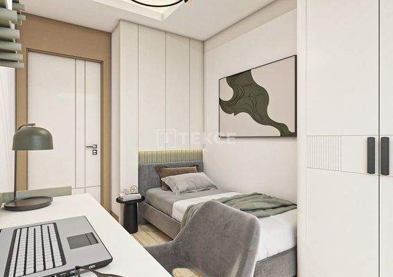 Flats in a Complex with Pool in Güzeloba, Antalya