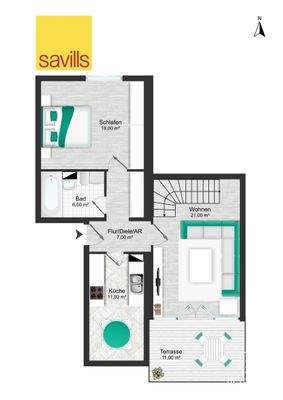 Grundriss Hochpaterre