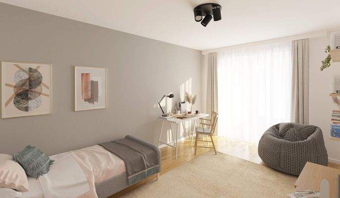 Zusätzliches Gästezimmer im Erdgeschoss