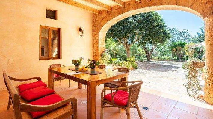 Santany Mallorca Finca zu verkaufen Veranda BBHS-BAL-0873