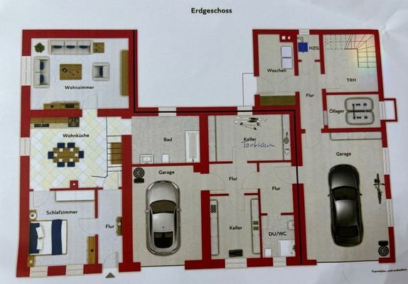 Plan EG Doppelhaus