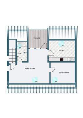 Dachgeschoss-Wohnung