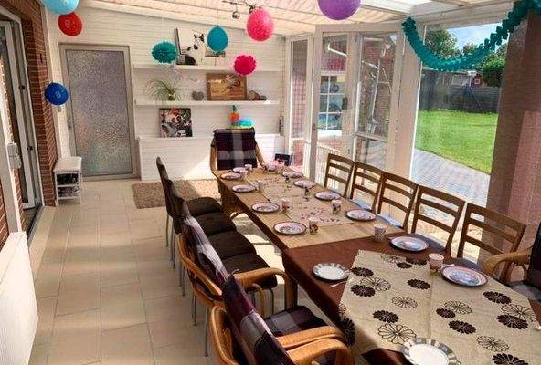 Wintergarten mit Zugang zum Garten