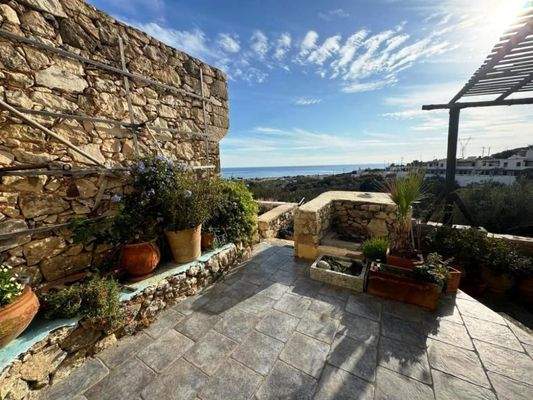 Südostkreta, Koutsounari: Haus mit wunderschönem Meerblick zu verkaufen