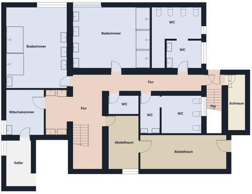 Grundriss ohne Maßstab / Untergeschoss