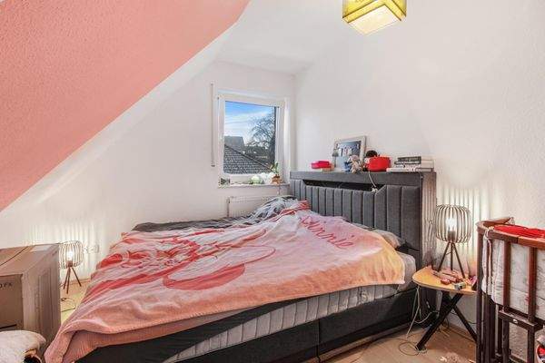 Schlafbereich im Dachgeschoss