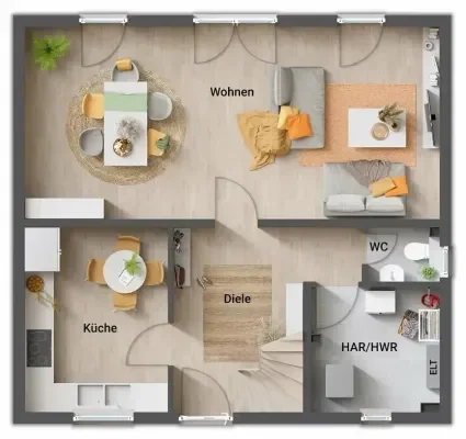 Einfamilienhaus Flair 110 Grundriss Erdgeschoss.we