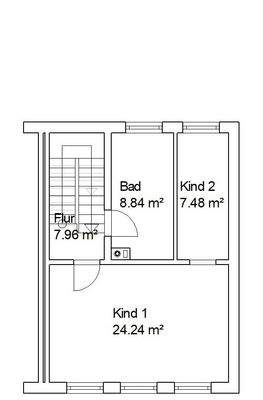 Grundriss 1. Obergeschoß