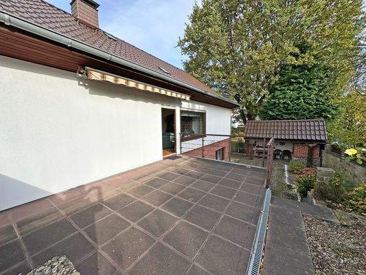 Terrasse am Wohnzimmer-