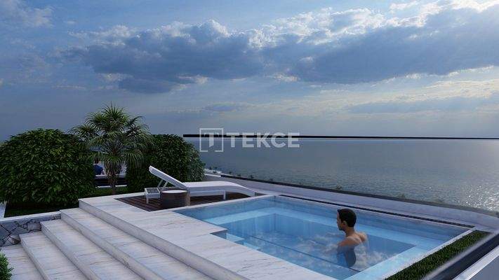 Seafront Apartments in a Complex in North Cyprus Gaziveren