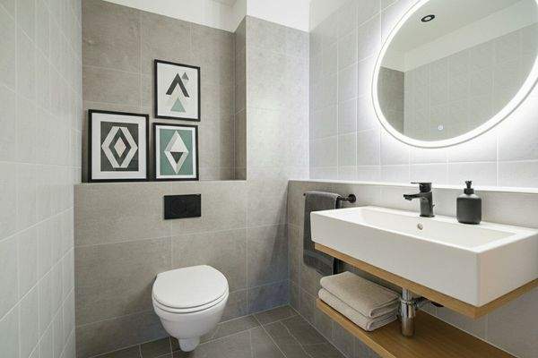 Gäste-WC illustriert