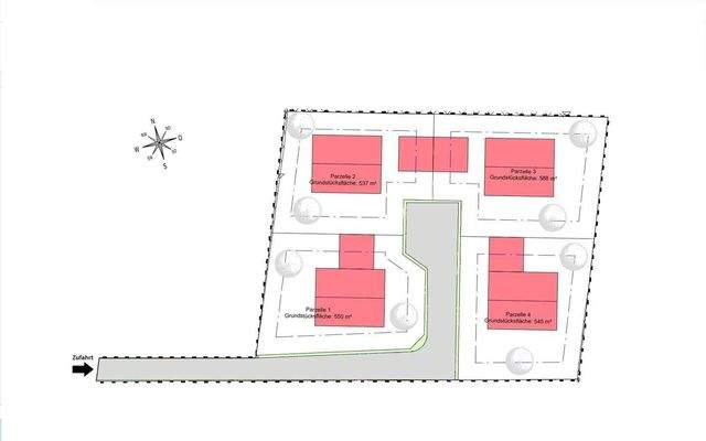 Übersicht Parzelle 1-4