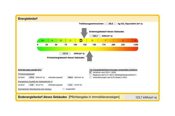 Ausschnitt Energieausweis