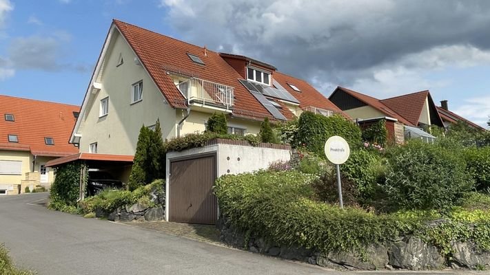 Blick auf das Reihenendhaus