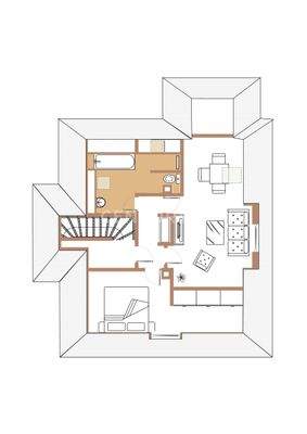 Grundriss Dachgeschoss neu - nach Umbau!