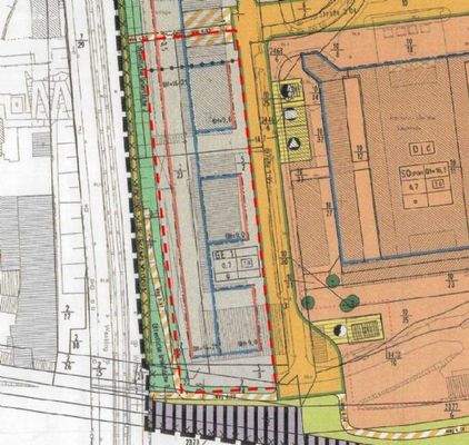 Umrandung Kaufgrundstück Bplan