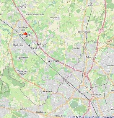 Lage im Umland von Hamburg