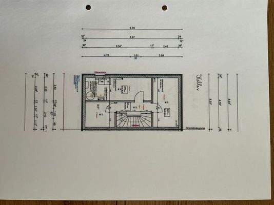 Raumaufteilung Keller