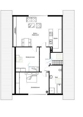 Grundriss Wohnhaus Obergeschoss