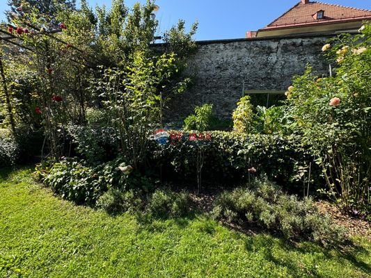 Garten mit der Stadtmauer