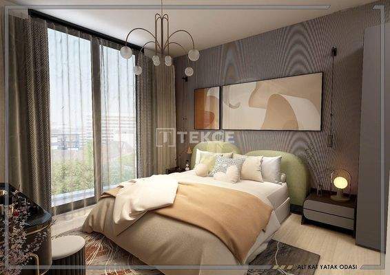 Large Duplex Apartment with Sea View in Bostanlı Karşıyaka