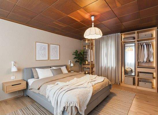 Schlafsalon KI möblisiert