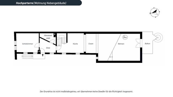 Hochparterre Whg. Nebengebäude