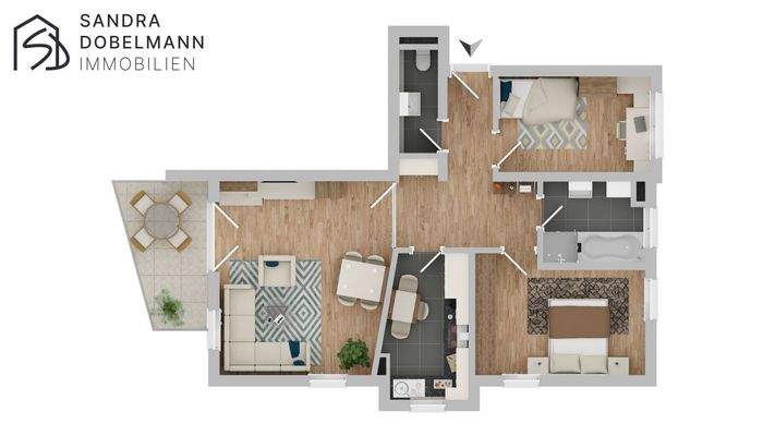 Grundriss - Einrichtungsbeispiel