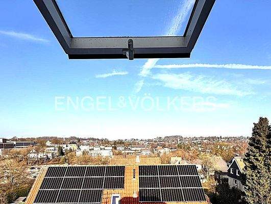 Blick aus dem Dachgeschoss