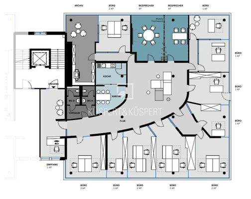Grundriss 4. OG 432,00m²
