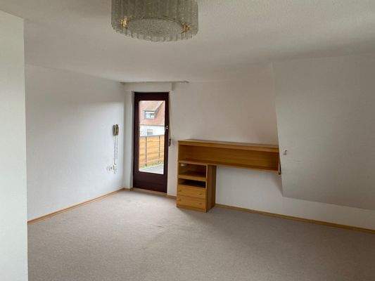 Schlafzimmer mit Balkonzugang