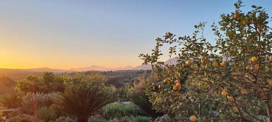 Kreta, Paidochori: Ländliches Steinhaus mit freier Aussicht zu verkaufen