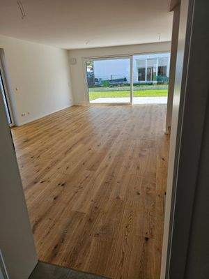 Blick in den Wohn-, Essbereich