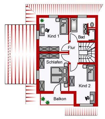 Obergeschoss DHH West