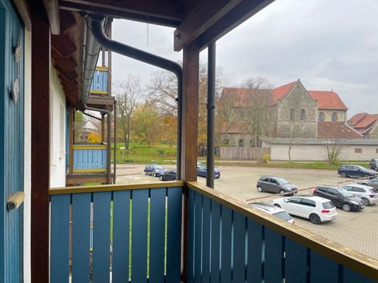 Balkonausblick aufs Kloster