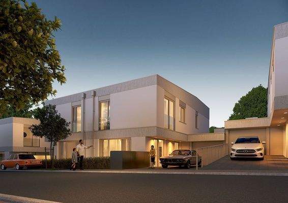 Straßenansicht bei Nacht