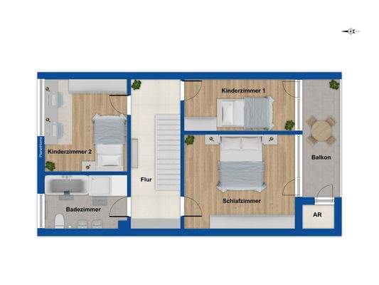 Grundriss Obergeschoss