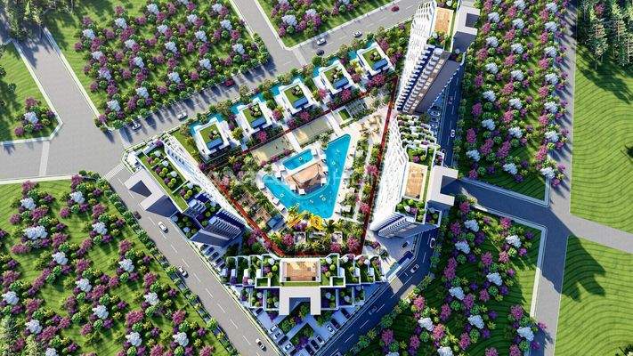 Flats in Expansive Project in Mersin Few Steps from the Sea