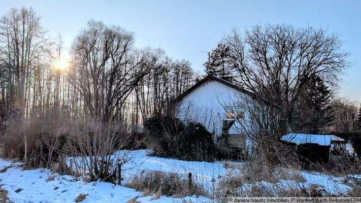 Blick zum Grundstück