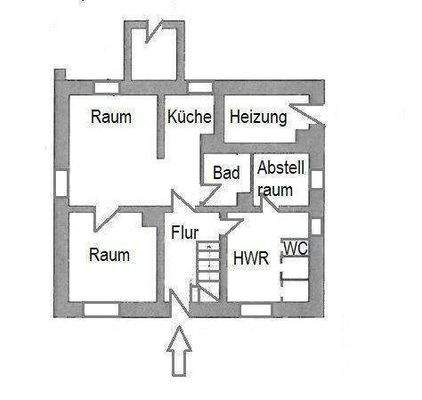 GR-Skizze Erdgeschoss