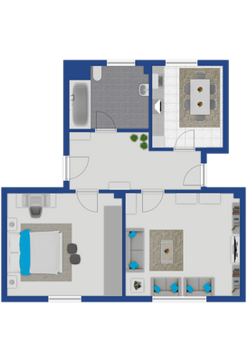 Raumaufteilung 1. OG