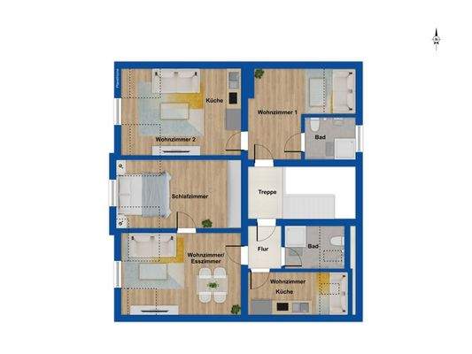 Grundriss 1. Obergeschoss