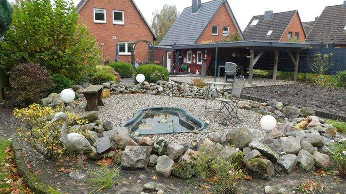 Teich mit Goldfischen